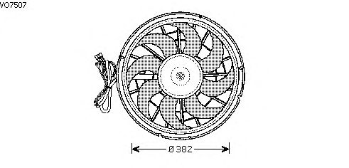 Fan, motor sogutmasi VO7507