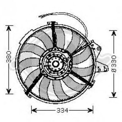Fan, radiator 1005001