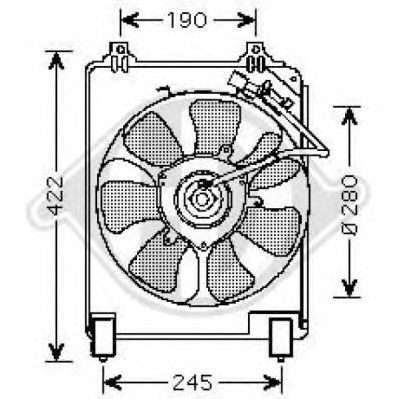 Ventilator, condensator airconditioning 8521008