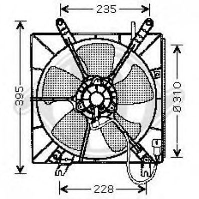 Fan, radiator 8521653