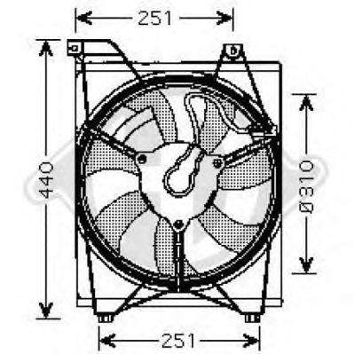 Ventilator, condensator airconditioning 8654109