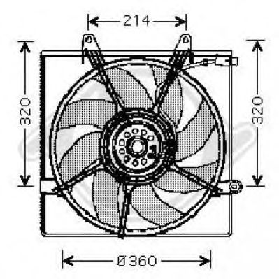 Fan, radiator 8658017