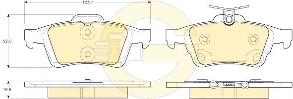 Brake Pad Set, disc brake 6119382
