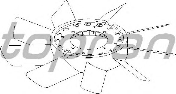 Fan Wheel, engine cooling 500 899