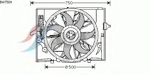 Fan, radiator BW7504