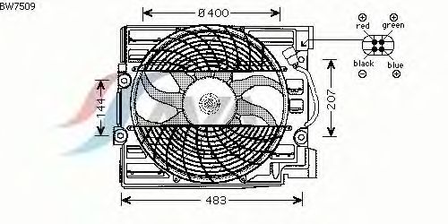 Fan, radiator BW7509