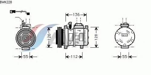 Compressor, air conditioning BWK228