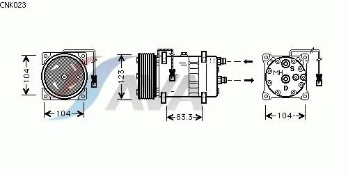 Compressor, air conditioning CNK023