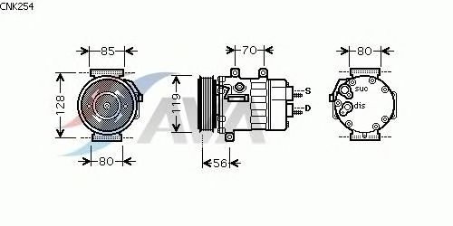 Compressor, air conditioning CNK254