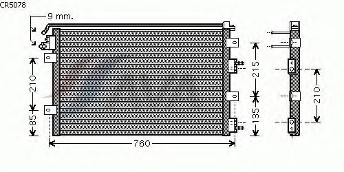 Condenser, air conditioning CR5078