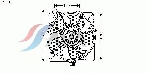 Fan, radiator CR7508