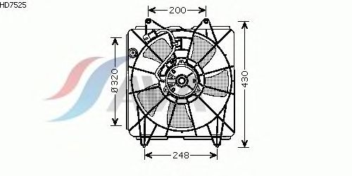 Fan, radiator HD7525