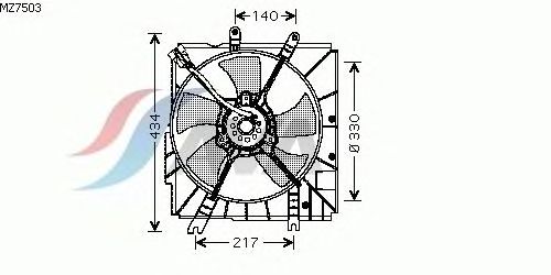 Fan, radiator MZ7503