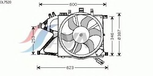 Fan, motor sogutmasi OL7520