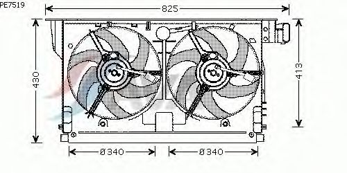 Fan, radiator PE7519
