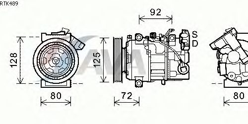 Compressor, airconditioning RTK489