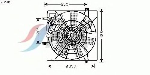 Ventilador, refrigeração do motor SB7501