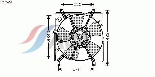 Fan, radiator TO7529