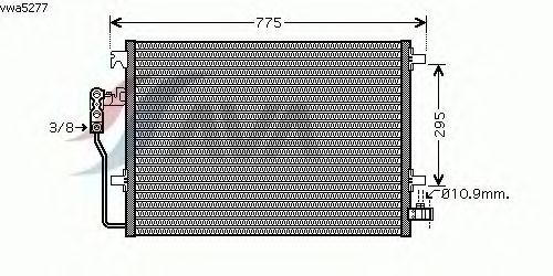 Condenser, air conditioning VWA5277