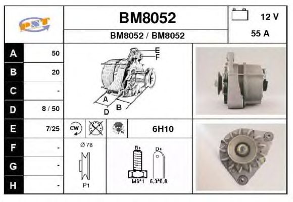 Alternator BM8052