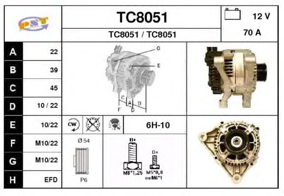 Alternator TC8051