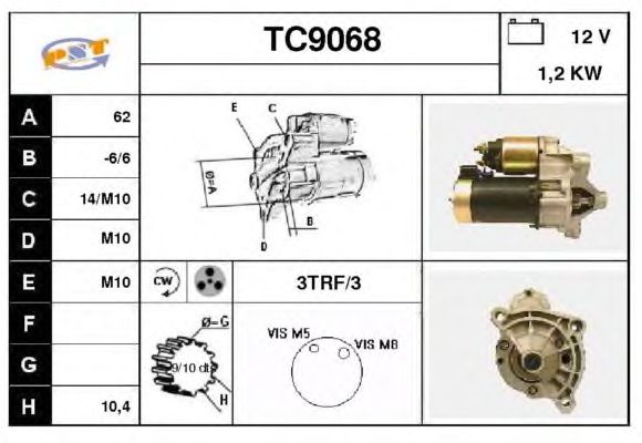 Startmotor TC9068