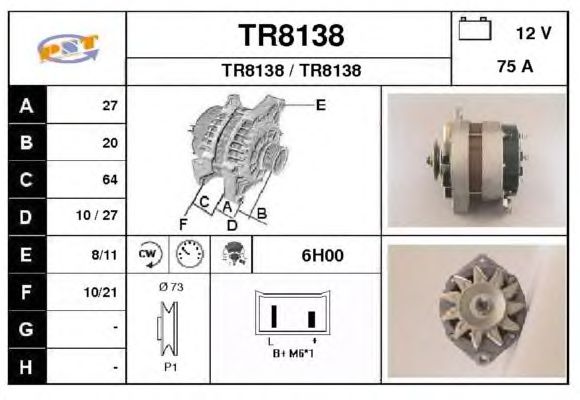 Alternator TR8138