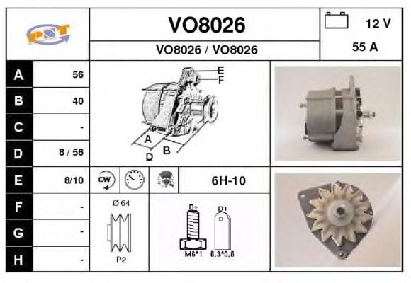 Alternatore VO8026