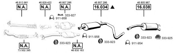 Exhaust System FI163020