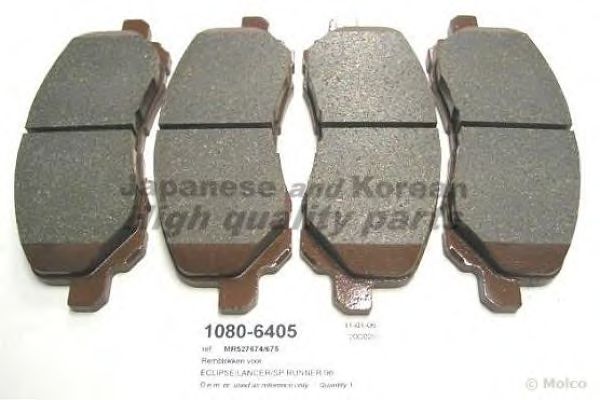 Brake Pad Set, disc brake 1080-6405