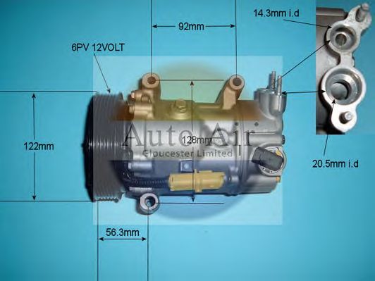 Compressor, airconditioning 14-1355R