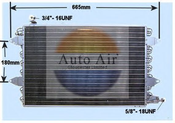 Condenser, air conditioning 16-1091