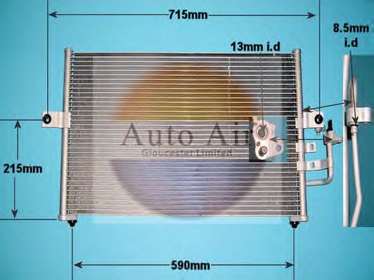 Condensator, airconditioning 16-1158