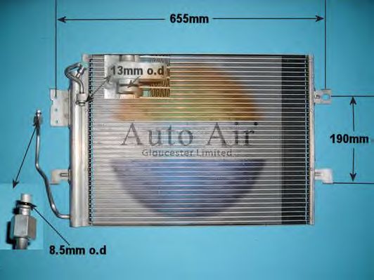 Condenser, air conditioning 16-1205