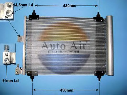 Condensator, airconditioning 16-1248
