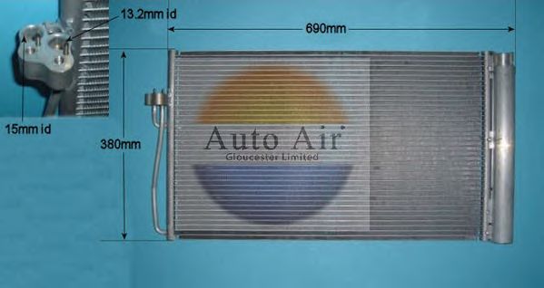 Condensator, airconditioning 16-9638