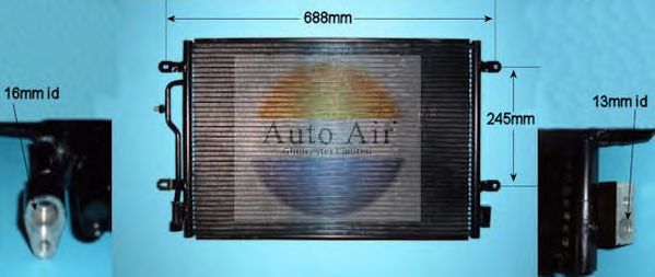 Condensator, airconditioning 16-9692