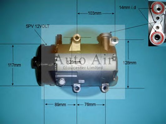 Compressor, airconditioning 14-0082P