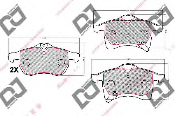 Brake Pad Set, disc brake BP2169