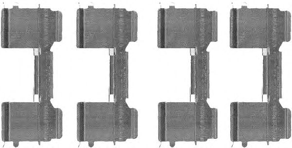 Accessory Kit, disc brake pads 8DZ 355 205-041