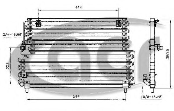 Condensator, airconditioning 300252