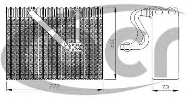 Evaporator, air conditioning 310145