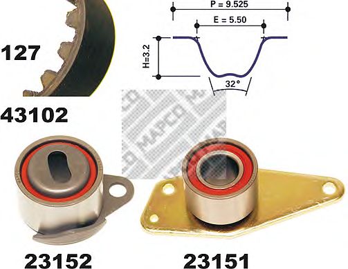 Timing Belt Kit 23102