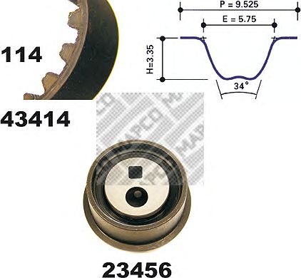 Timing Belt Kit 23416