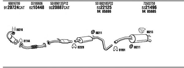 Exhaust System FIT19483