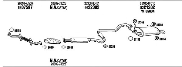 Exhaust System NI65072