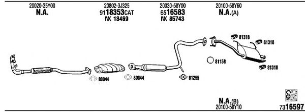 Exhaust System NI80452