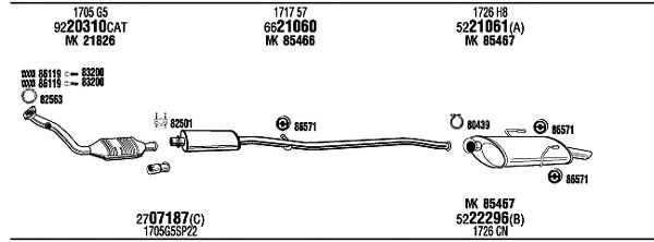 Exhaust System PET05229