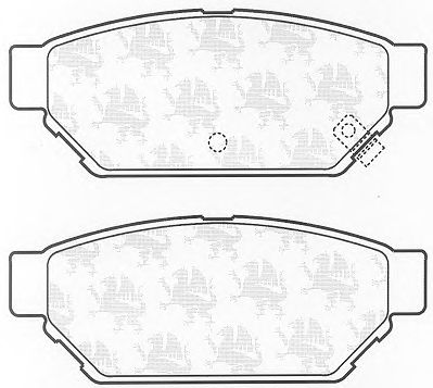 Комплект тормозных колодок, дисковый тормоз BP798