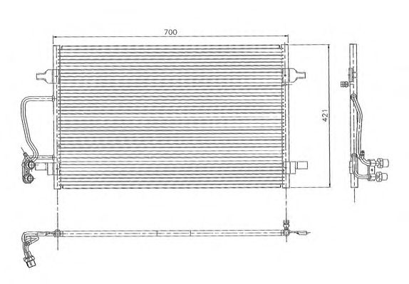 Condensator, airconditioning 024060